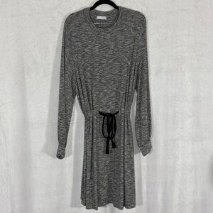 Milan Kiss - Gray - Long Sleeve Knit Dress - XL